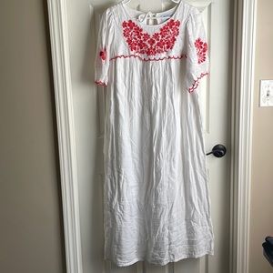 Large soft linen dress